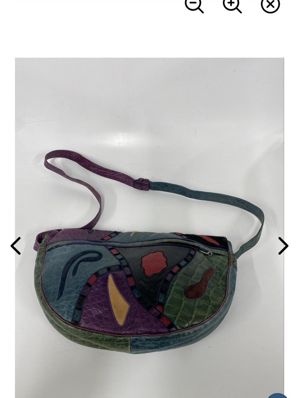 Sharif Multicolor Patchwork Shoulder and crossbody bag. Vintage